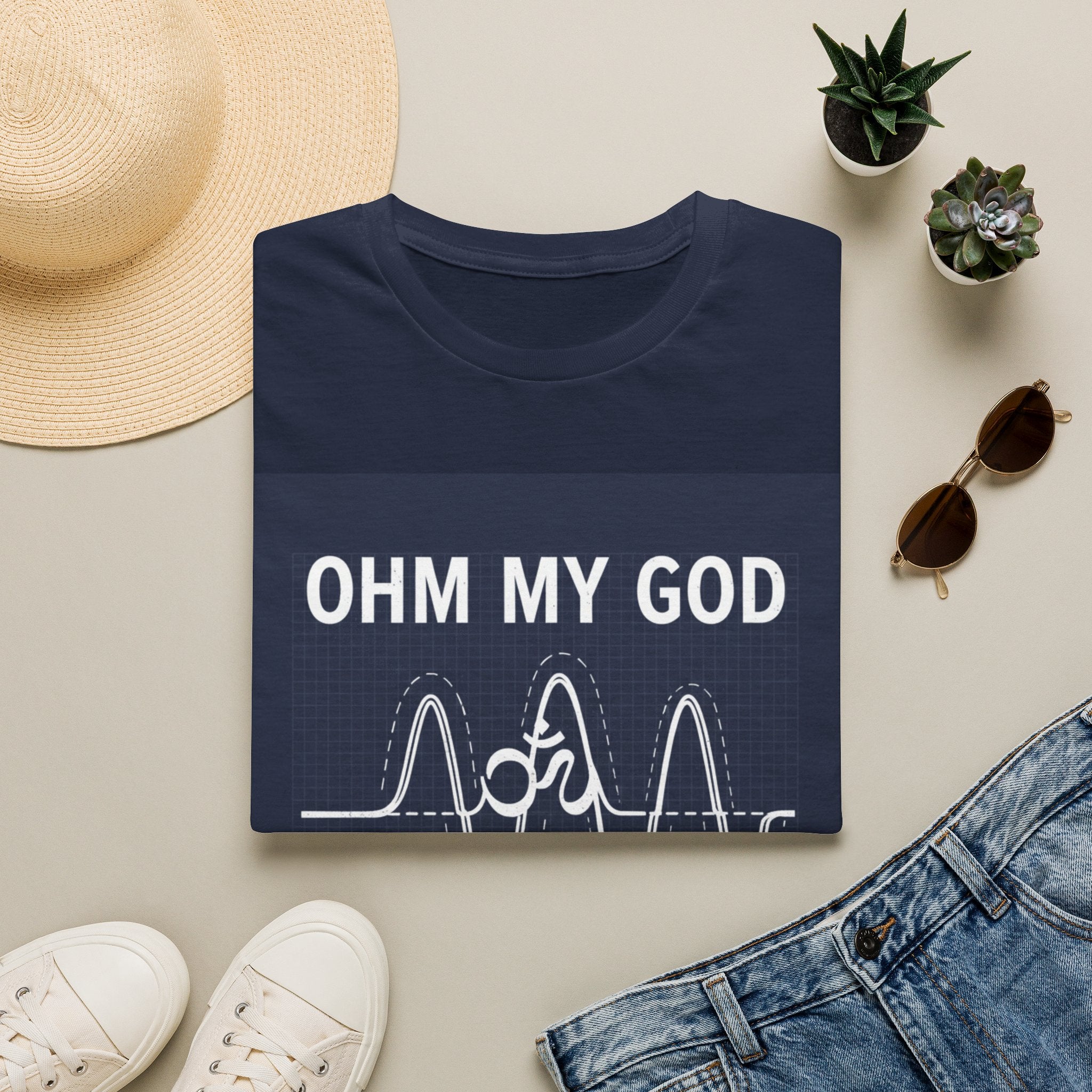 Electrical Engineering T‑Shirt — "OHM MY GOD" Funny Electronics Tee