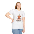 T-Shirt — "Just Keep Growing" Plant Pot Graphic Tee