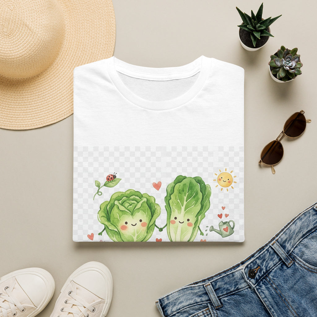 Lettuce Garden Together T-Shirt — Cute Vegetable Couple Graphic Tee