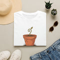 T-Shirt — 'Just Keep Growing' Plant Pot Graphic Tee