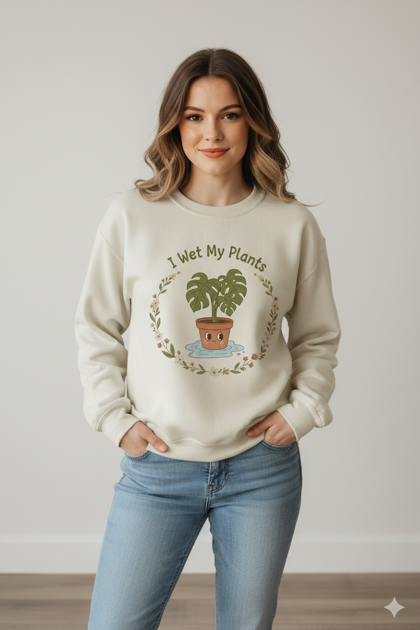 I Wet My Plants Sweatshirt