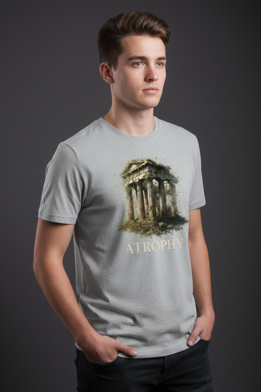 Atrophy Graphic Tee mockup