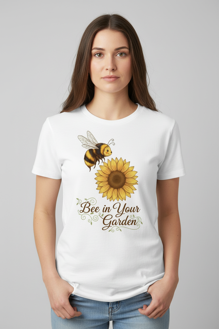 Bee in Your Garden Graphic Tee mockup